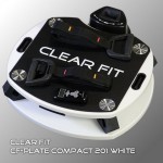 Виброплатформа Clear Fit CF-PLATE Compact 201 WHITE  - магазин СпортДоставка. Спортивные товары интернет магазин в Альметьевске 