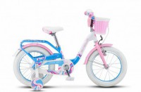 Детский велосипед Stels Pilot-190 16" V030 Белый розовый голубой 2022 - магазин СпортДоставка. Спортивные товары интернет магазин в Альметьевске 