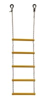 Детская веревочная лестница для ДСК  5 перекладин желтая ЛВ5-2В - магазин СпортДоставка. Спортивные товары интернет магазин в Альметьевске 